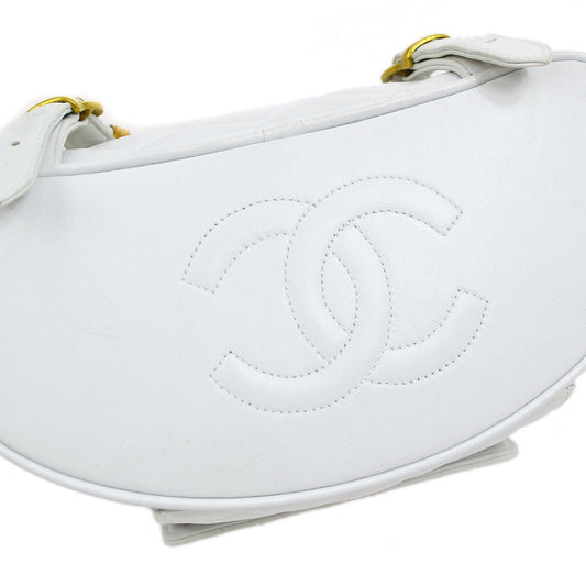 CHANEL * 1994-1996 DUMA Backpack Medium White Lambskin