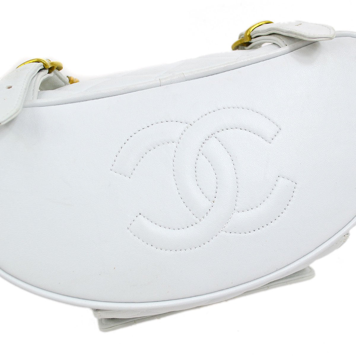 CHANEL White Lambskin DUMA Backpack 41486