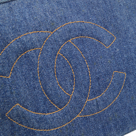 CHANEL 1996-1997 Denim Top Handle Bag