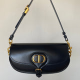 BOAmeliaY EAST-WEST 22 BAG IN BLACK CALFSKIN