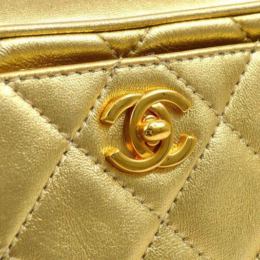 CHANEL 1996-1997 Gold Lambskin Camera Bag Mini