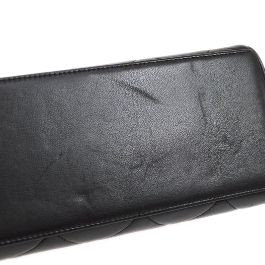 CHANEL Chain Hand Bag Black Lambskin 43277