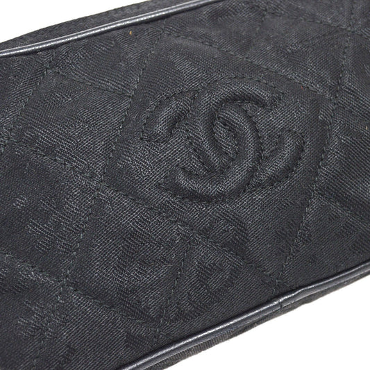 CHANEL 1991-1994 Black Canvas Camera Bag Mini