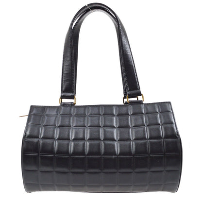 CHANEL 2001-2003 Black Lambskin Choco Bar Handbag 05309