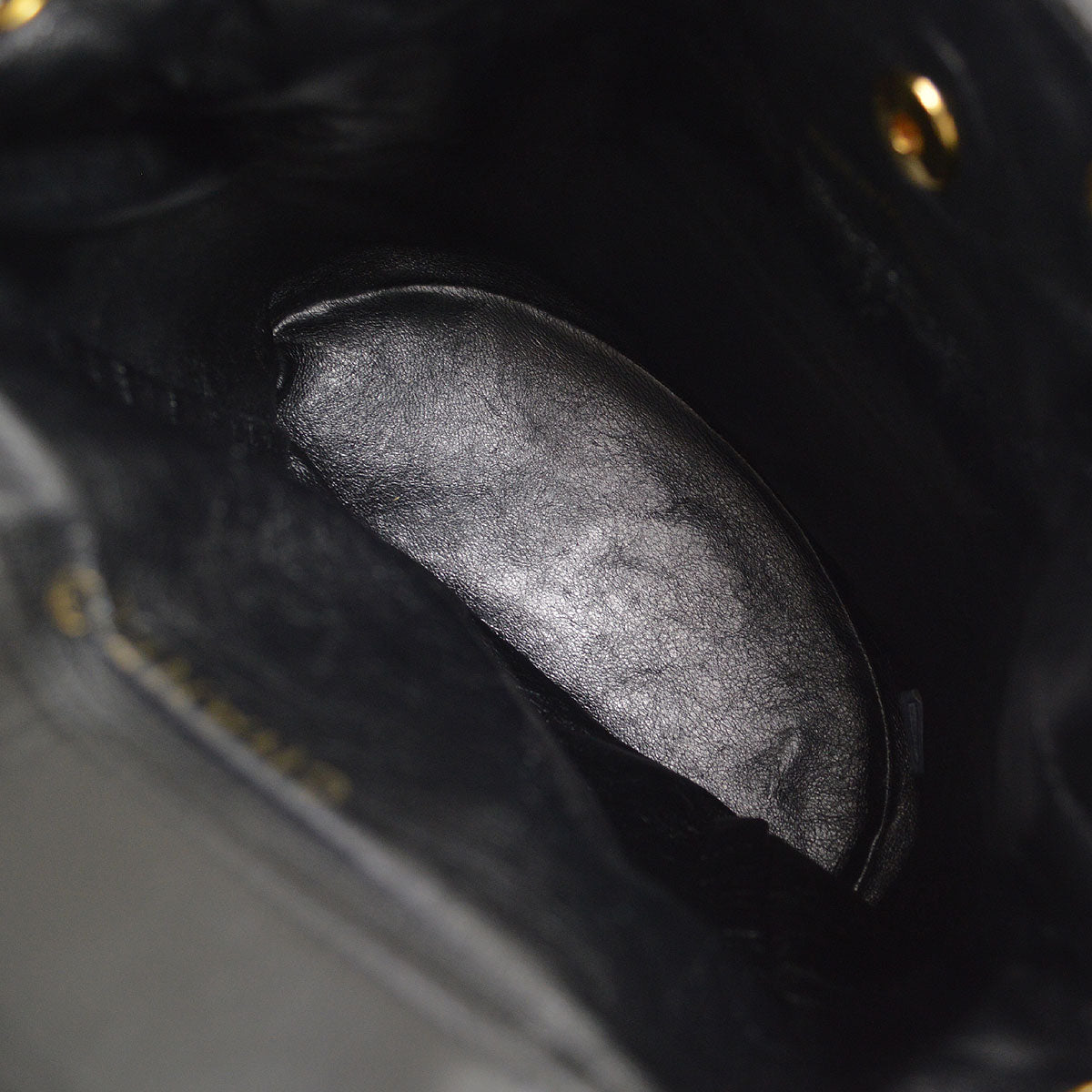 CHANEL 1994-1996 DUMA Backpack Medium Black Lambskin 42965