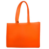 CHANEL Tote Bag Orange Rubber