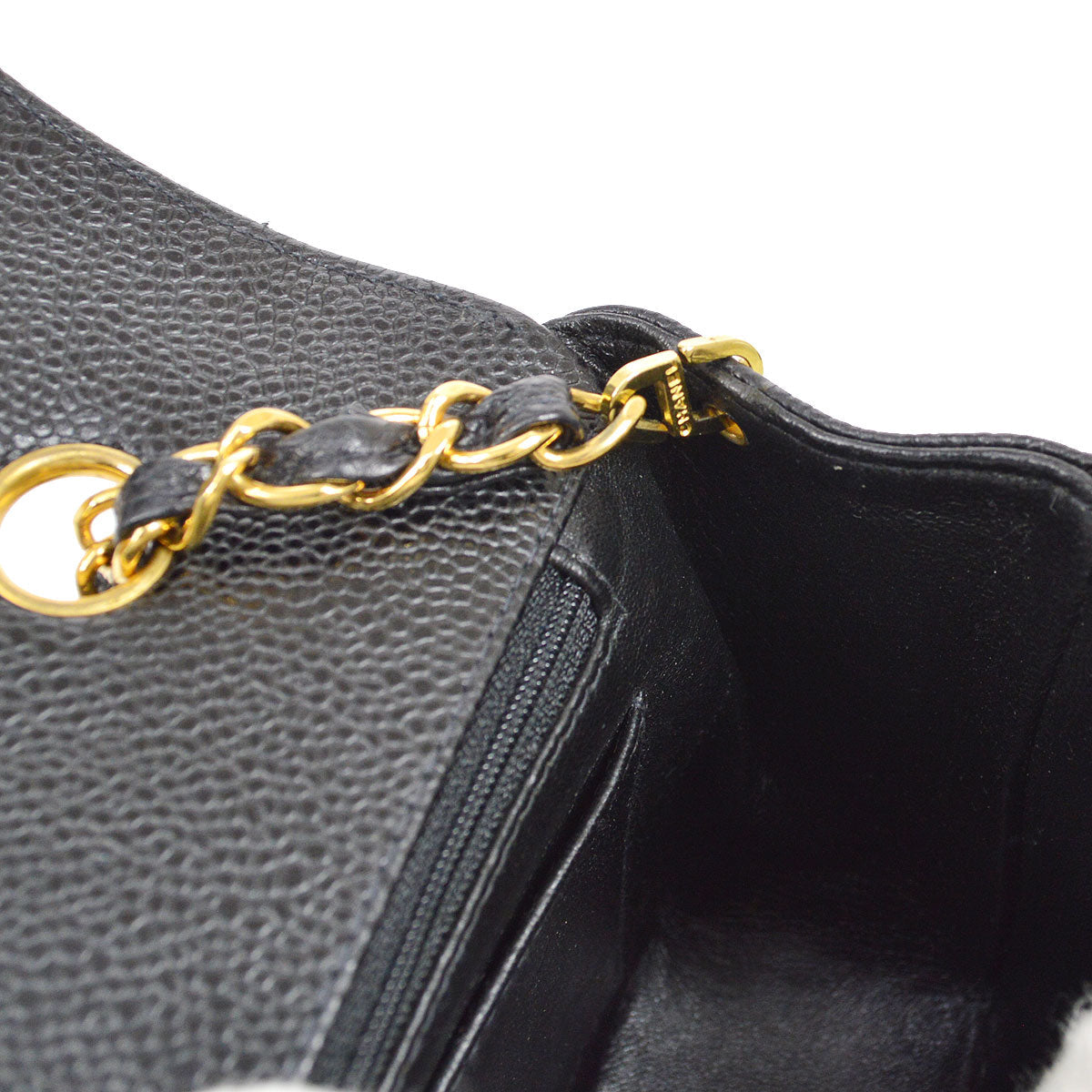 CHANEL 1994-1996 Black Caviar Diana Medium 43545