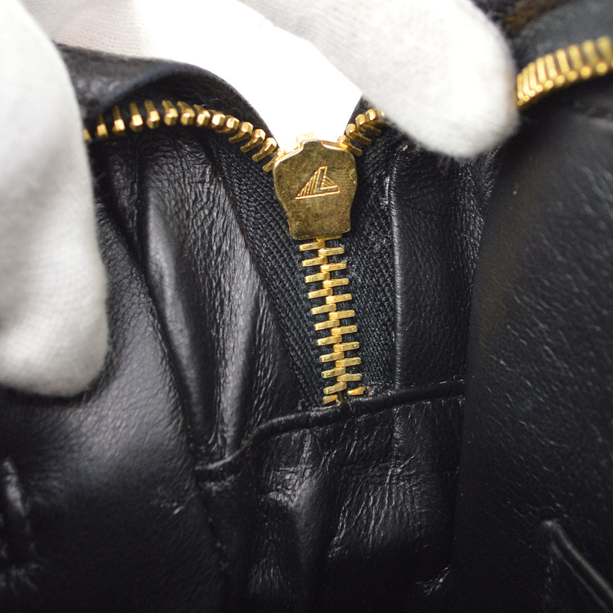CHANEL 1994-1996 Black Caviar Vertical Pocket Camera Bag Jumbo 43917