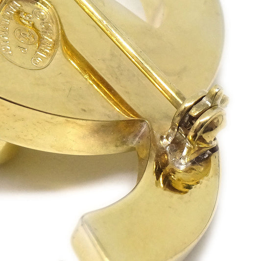 CHANEL 1997 Turnlock Brooch Pin Medium 13122
