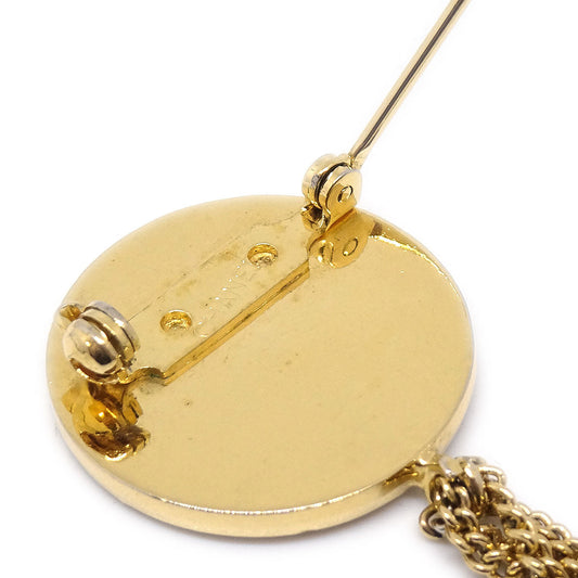 CHANEL Bag Brooch Pin Gold 00218