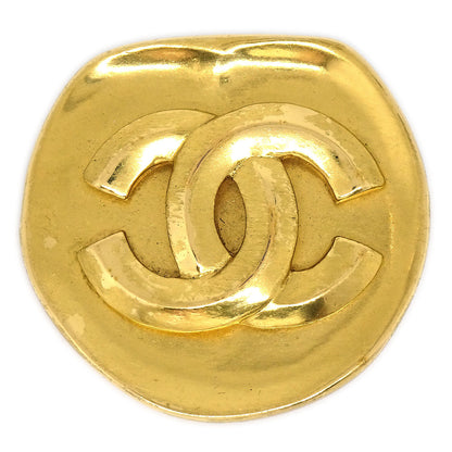 CHANEL 1996 CC Brooch Pin Gold 03522