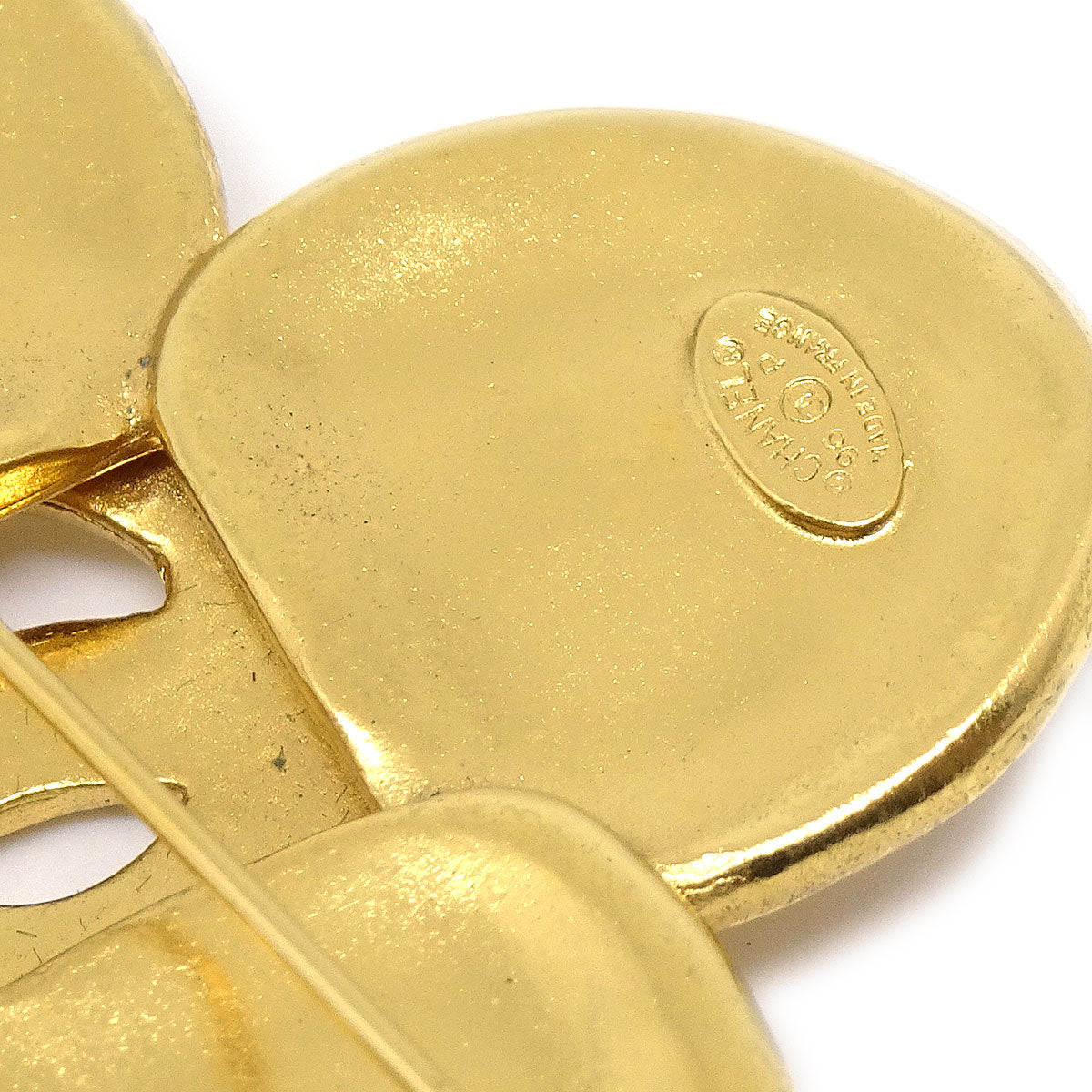 CHANEL 1996 Brooch Pin Gold 22584