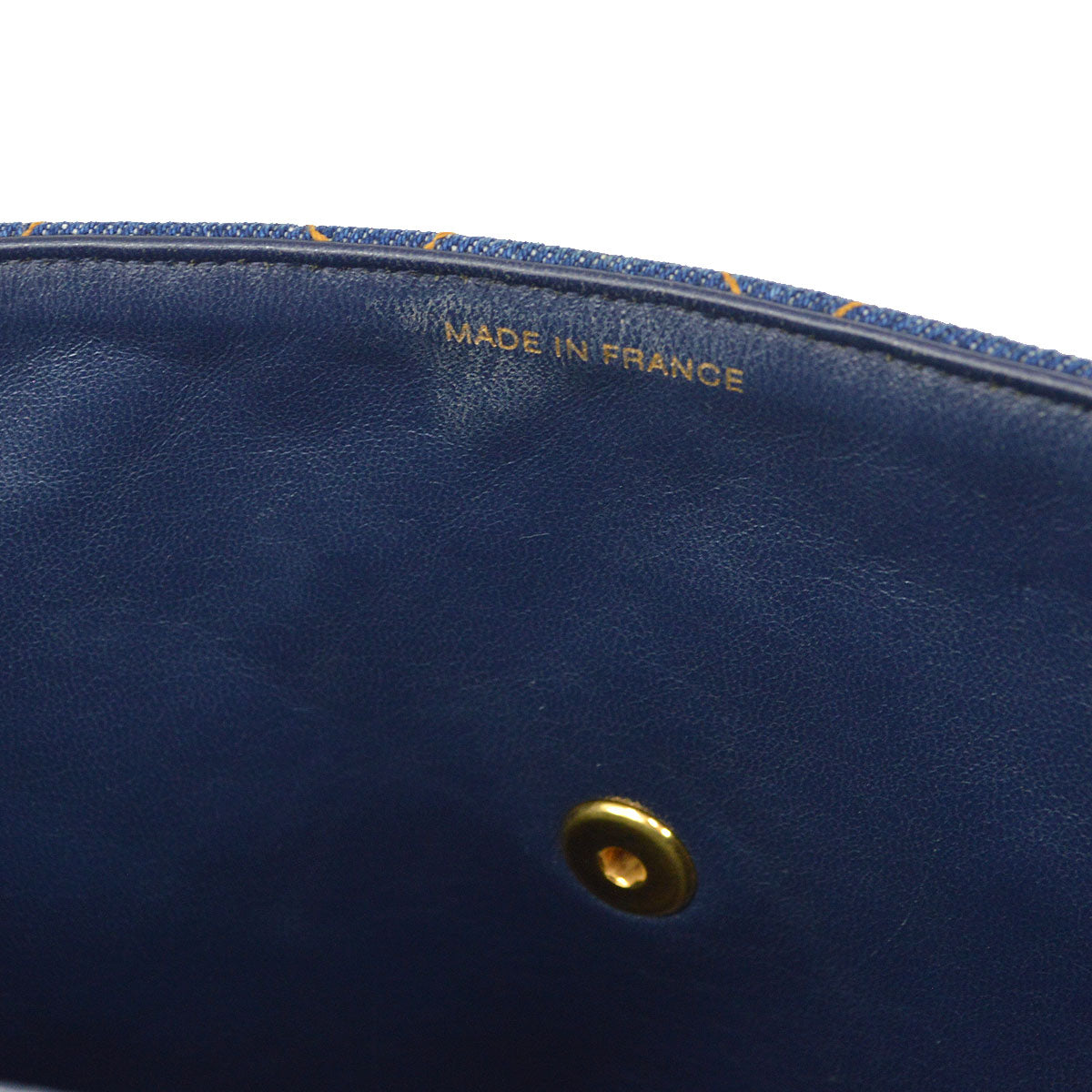 CHANEL 1996-1997 Denim Quilted Kelly 30 22857