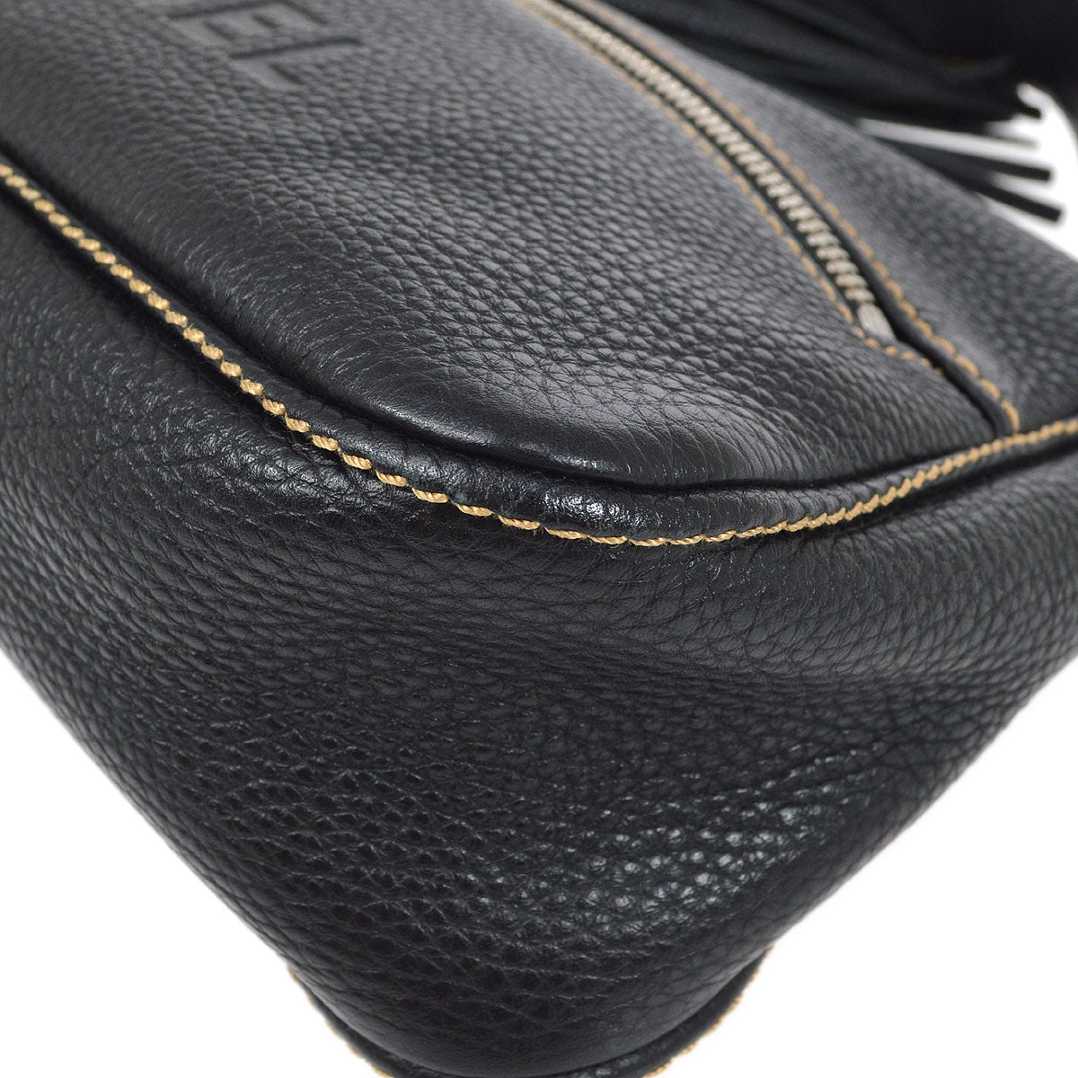 CHANEL 2001-2003 Black Caviar Hobo Bag 01826