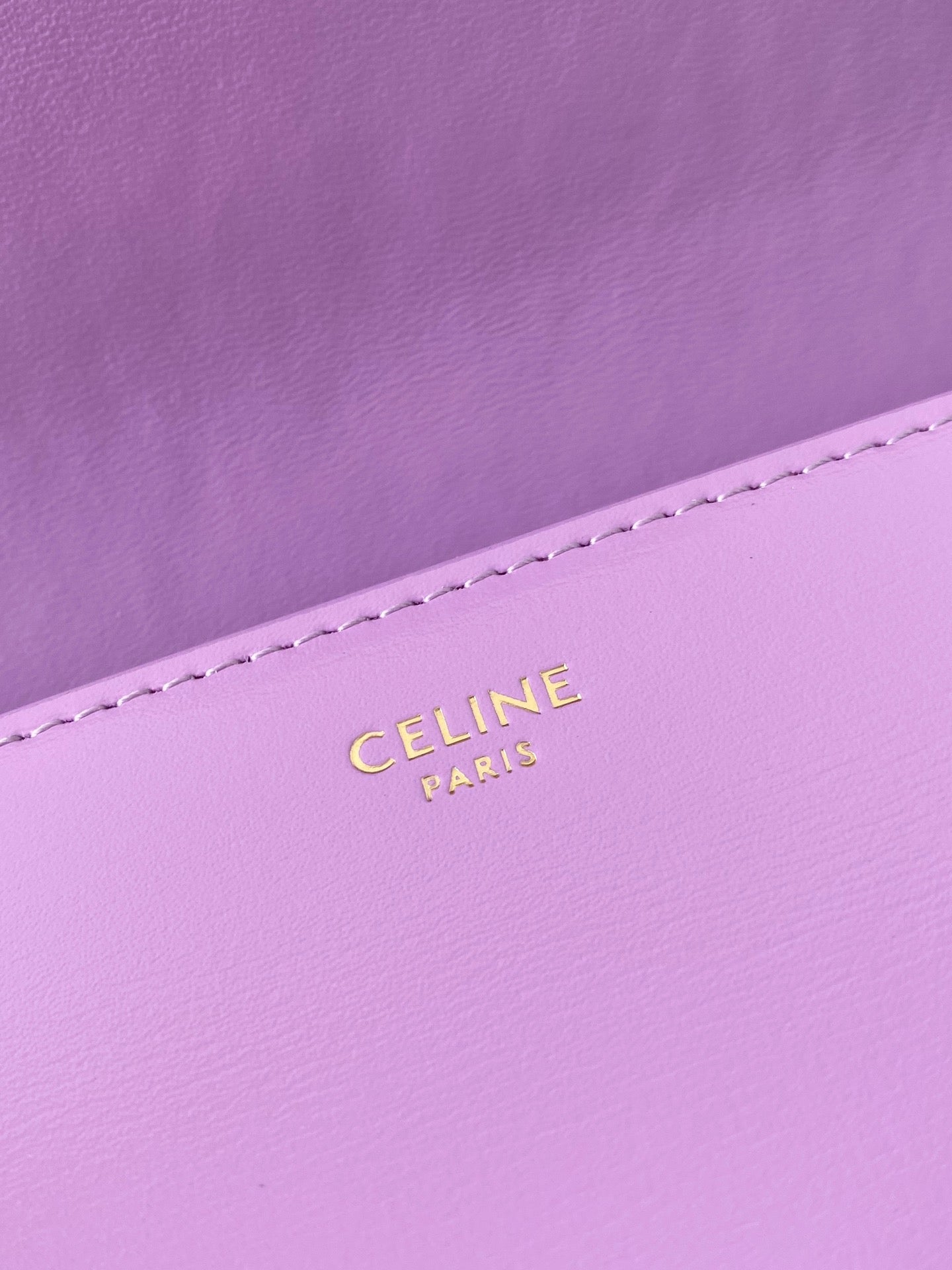 20 CHAIN EMBOSSED ARMPIT BAG PURPLE CALFSKIN Amelia