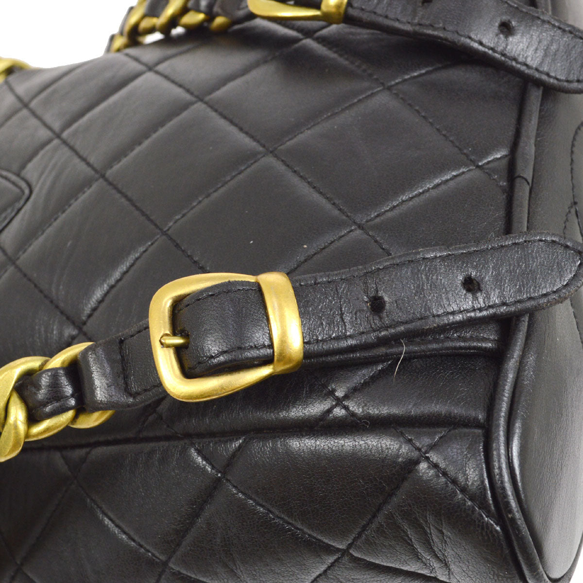CHANEL DUMA Quilted Chain Backpack Mini 43924