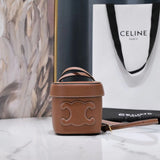 SQUARE BOX CROSSBODY BAG 11 CINNAMON BROWN CALFSKIN Amelia Amelia