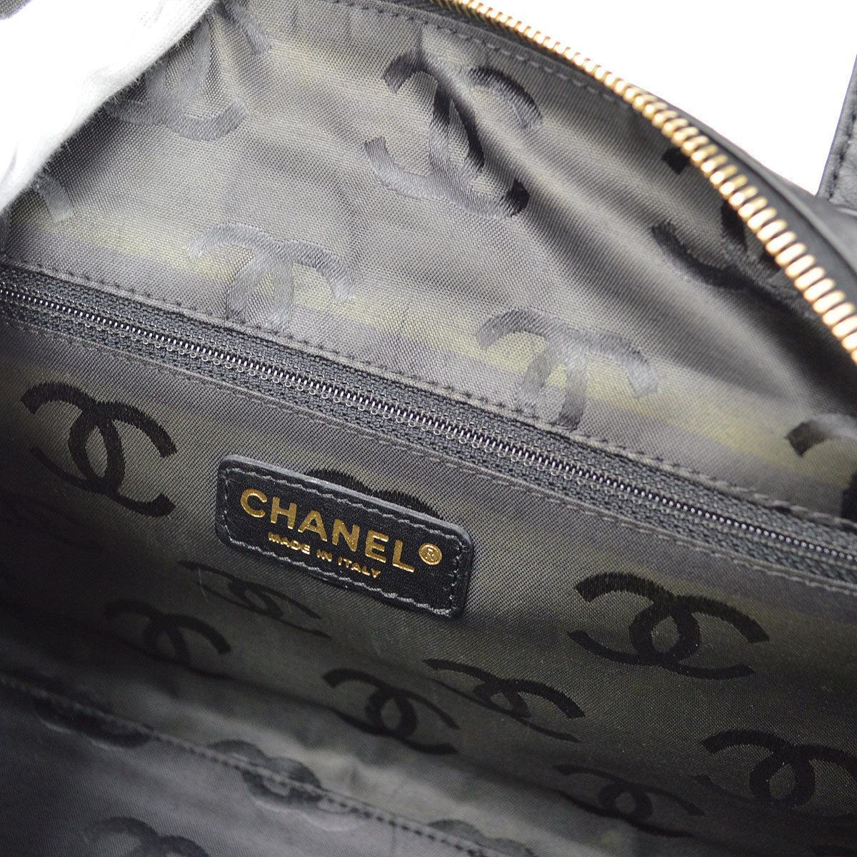 CHANEL 2004 Black Calfskin Wild Stitch Handbag 64009