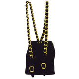 CHANEL * 1994-1996 Black Velvet Duma Backpack Small