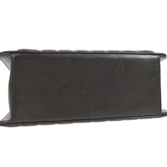CHANEL 1991-1994 Black Lambskin Vertical Flap Bag Small