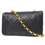 CHANEL 1991-1994 Border Flap Mini Black Lambskin