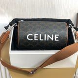 CYLINDRICAL 22 BAG BLACK PATTERN COWHIDE Amelia Amelia