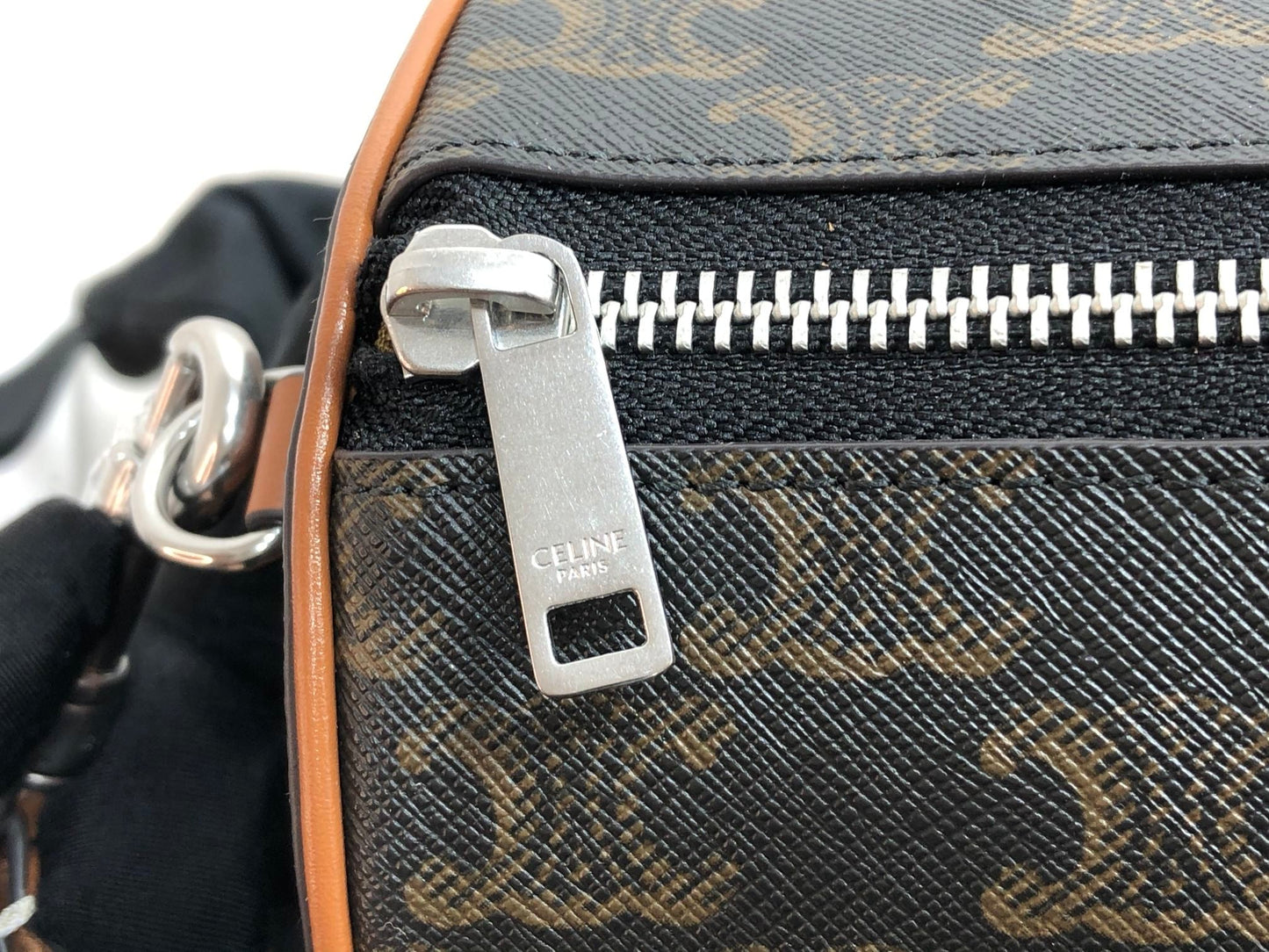 CYLINDRICAL 22 BAG BLACK PATTERN COWHIDE