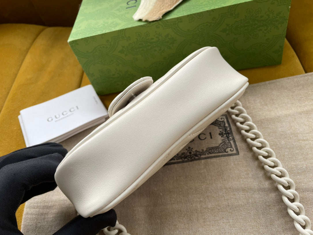 MARMONT MINI HANDBAG 16 IN WHITE CALFSKIN Amelia