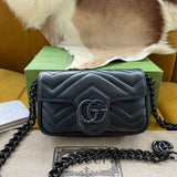 MARMONT MINI HANDBAG 16 IN BLACK CALFSKIN Amelia