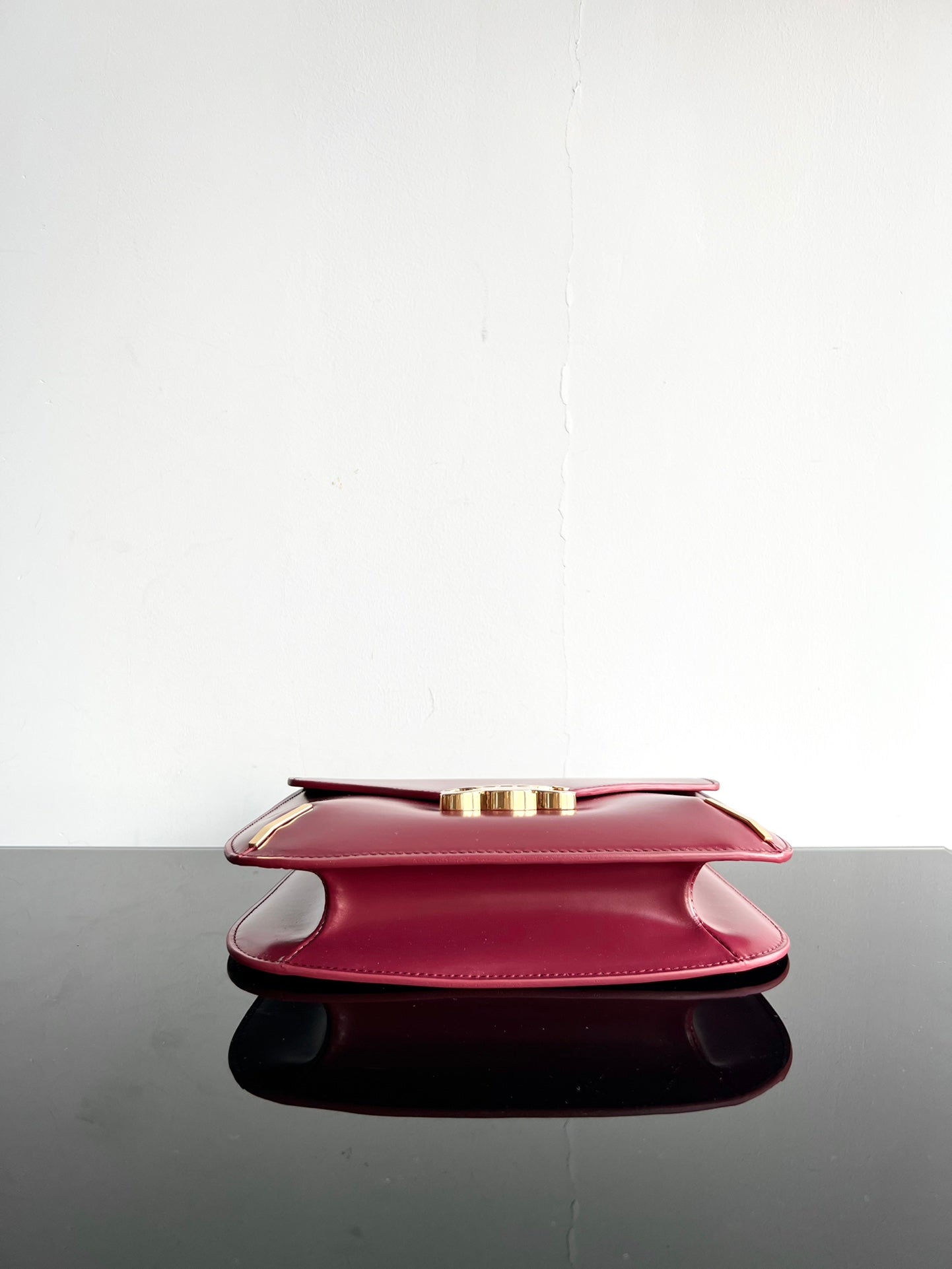 BESACE TRIPHOME 24 RUAmelia RED GLOSSY CALFSKIN Amelia Amelia