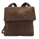 CHANEL 1997-1999 Brown Suede Logo Shoulder Bag 33320
