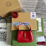GG JACKIE MINI 19 SHOULDER BAG IN CHERRY RED CALFSKIN Amelia