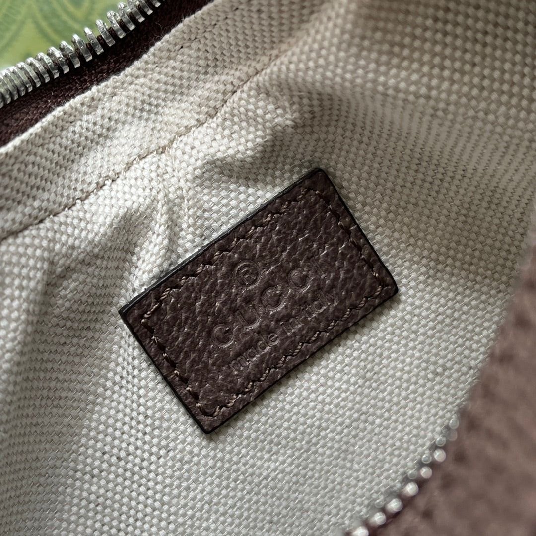 ATTACHE MINI BAG 23 IN BEIGE GG AND BROWN TRIM CALFSKIN Amelia Amelia