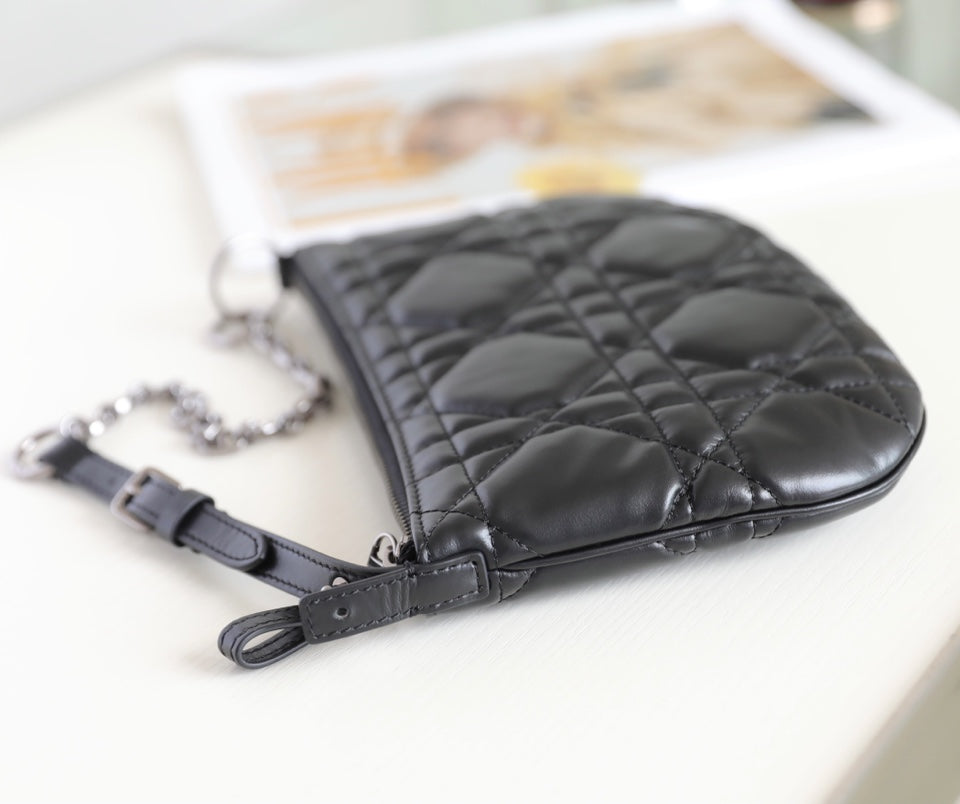MINI CARO BAG 25 IN BLACK LAMBSKIN Amelia