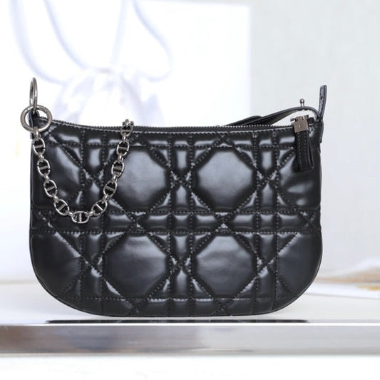 MINI CARO BAG 25 IN BLACK LAMBSKIN Amelia