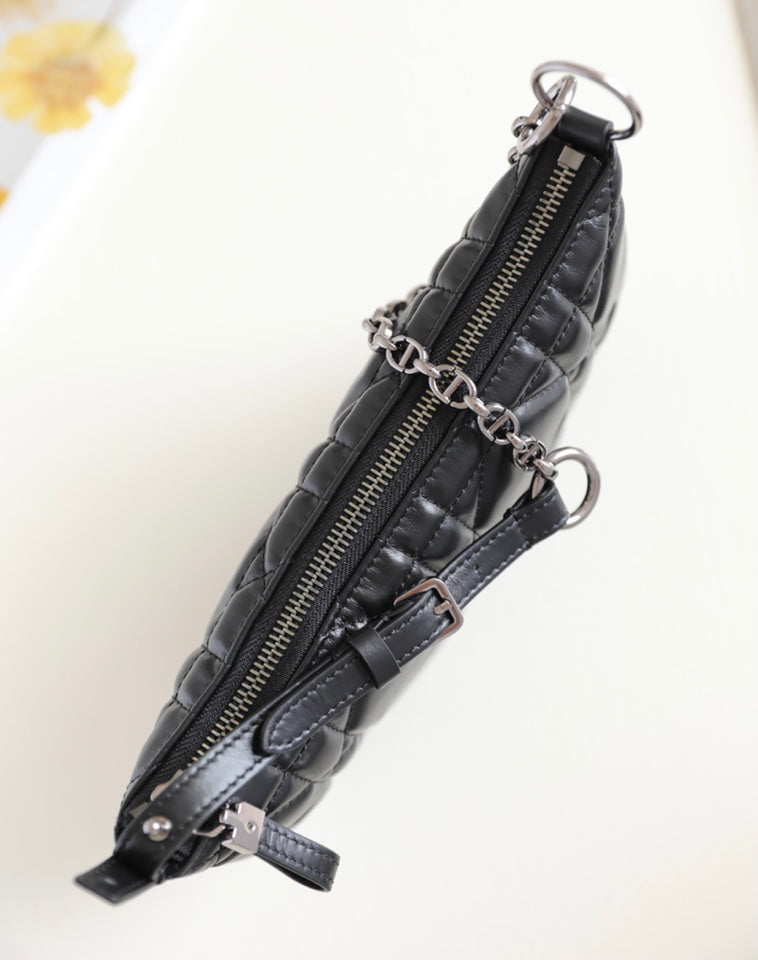 MINI CARO BAG 25 IN BLACK LAMBSKIN Amelia