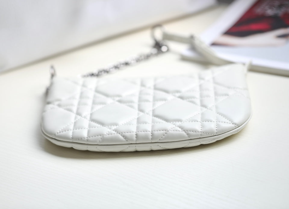 MINI CARO BAG 25 IN WHITE LAMBSKIN Amelia