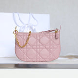 MINI CARO BAG 25 IN LIGHT PINK LAMBSKIN Amelia