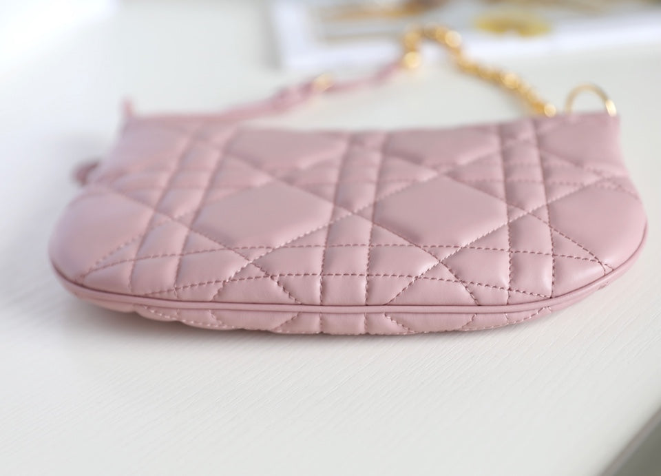 MINI CARO BAG 25 IN LIGHT PINK LAMBSKIN Amelia