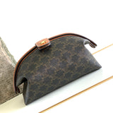 TRIOMPHE 24 BLACK PATTERN PRINTED CALFSKIN Amelia