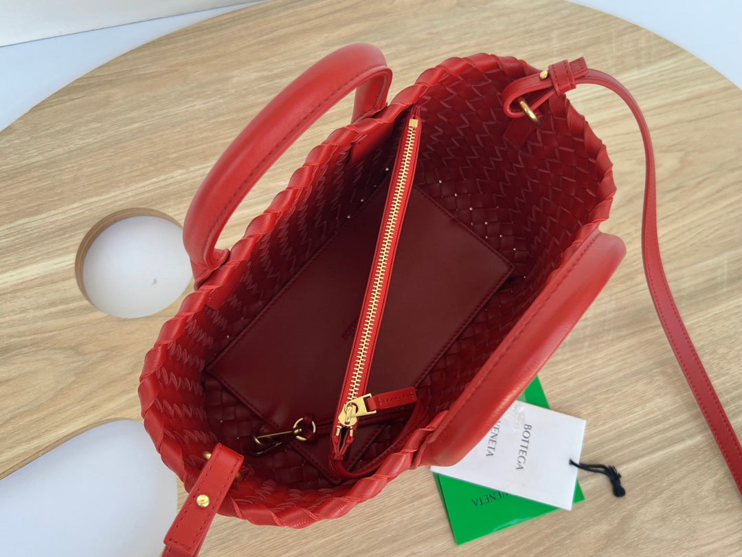 MINI CABAT 20 IN RED LAMBSKIN Amelia Amelia