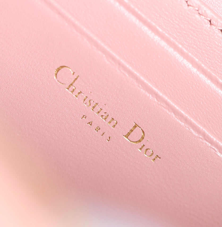 CARO BOX BAG 19 IN LIGHT PINK CALFSKIN Amelia