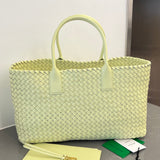 LARGE CABAT 51 IN PASTEL YELLOW LAMBSKIN Amelia Amelia