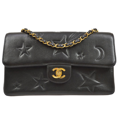 CHANEL * 1994-1996 Star Stitch Classic Single Flap Medium