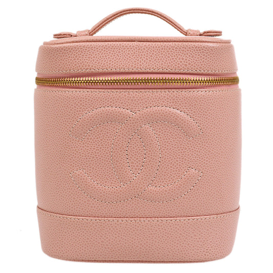 CHANEL 2003-2004 Timeless Vanity Handbag Pink Caviar AK36830k