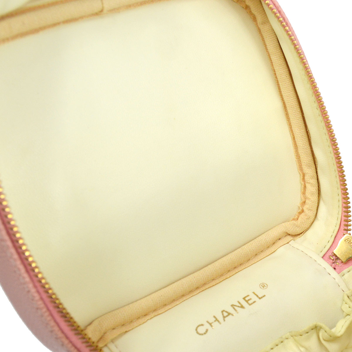 CHANEL 2003-2004 Timeless Vanity Handbag Pink Caviar AK36830k