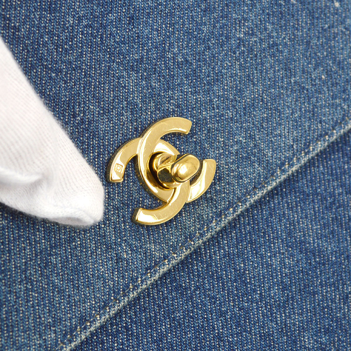 CHANEL 1997-1999 Kelly 30 Denim AK38448d