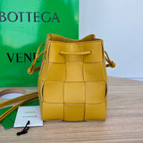 SMALL CASSETTE BUCKET 18 IN MERIGOLD CALFSKIN Amelia Amelia