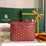 M VANITY CASE 20 IN CLASSIC RED GOYARDINE CANVAS