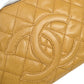 CHANEL 2003-2004 Hobo Bag Beige Caviar 23891